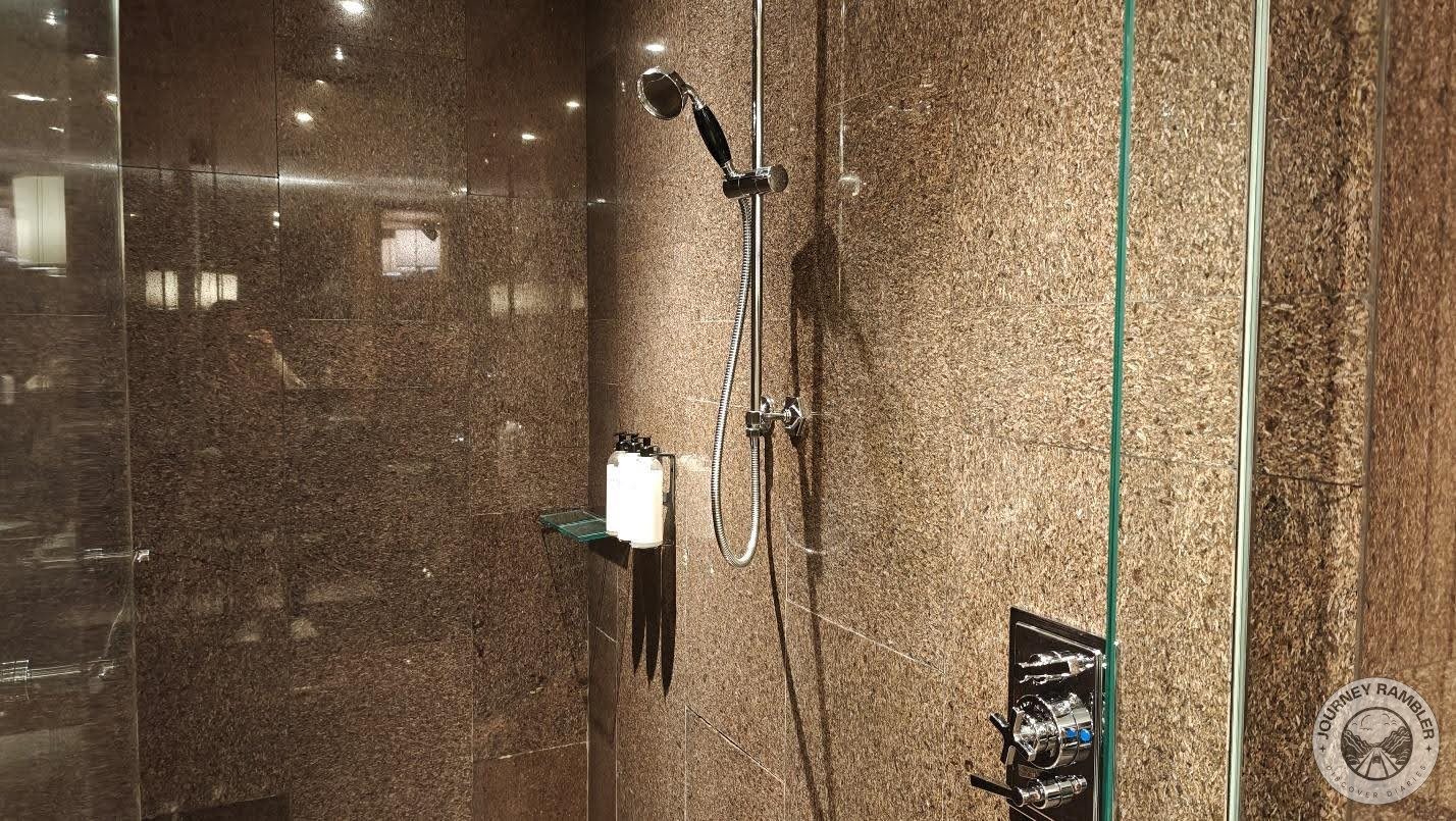 shower area in the bathroom