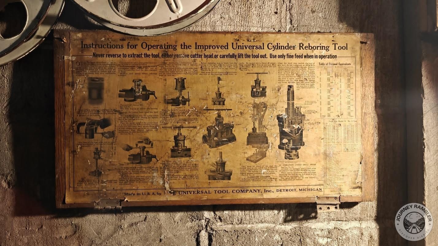 sign for a real tool used to fix internal combustion engines
