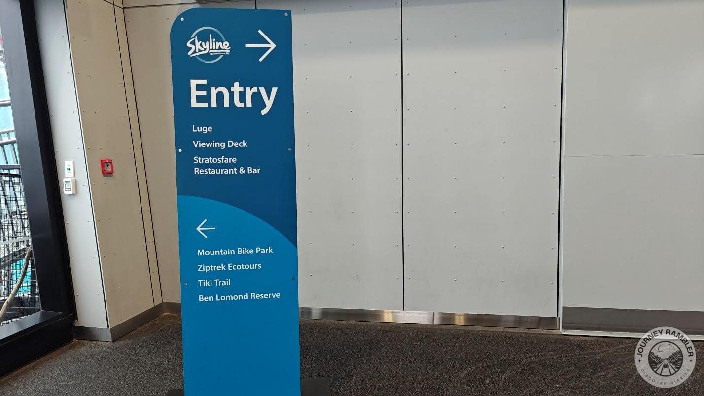 signboard showed the way to the different places I could go