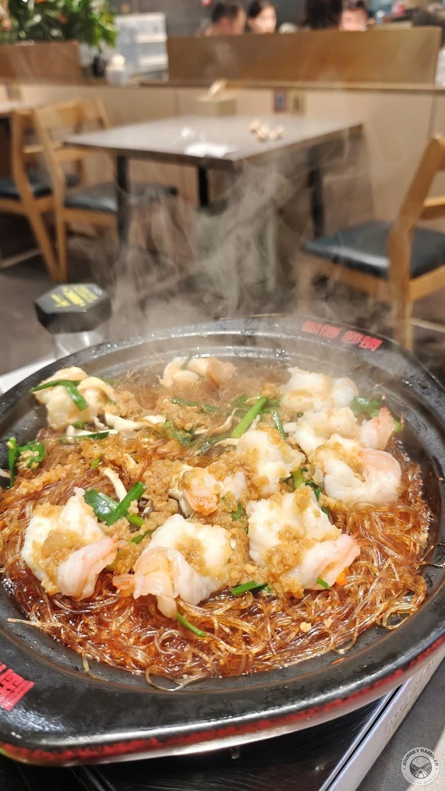 sizzling shrimp and winter noodle