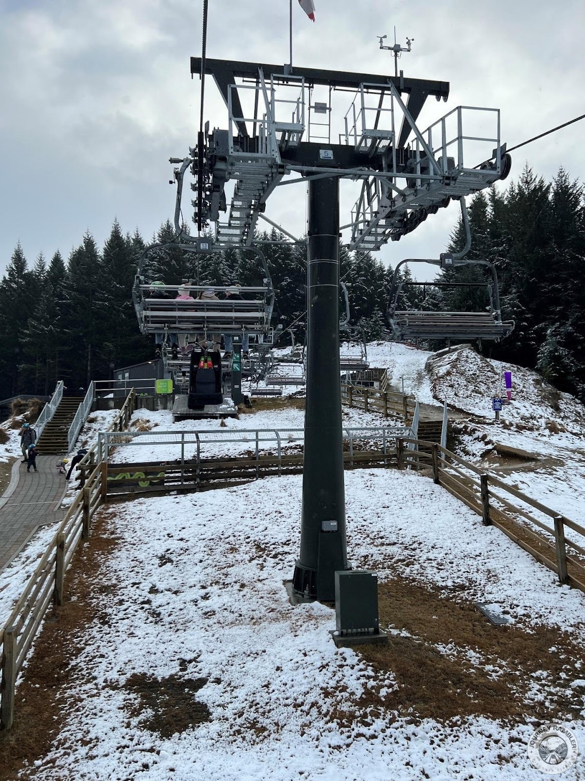 sky was also quite cloudy as I went up