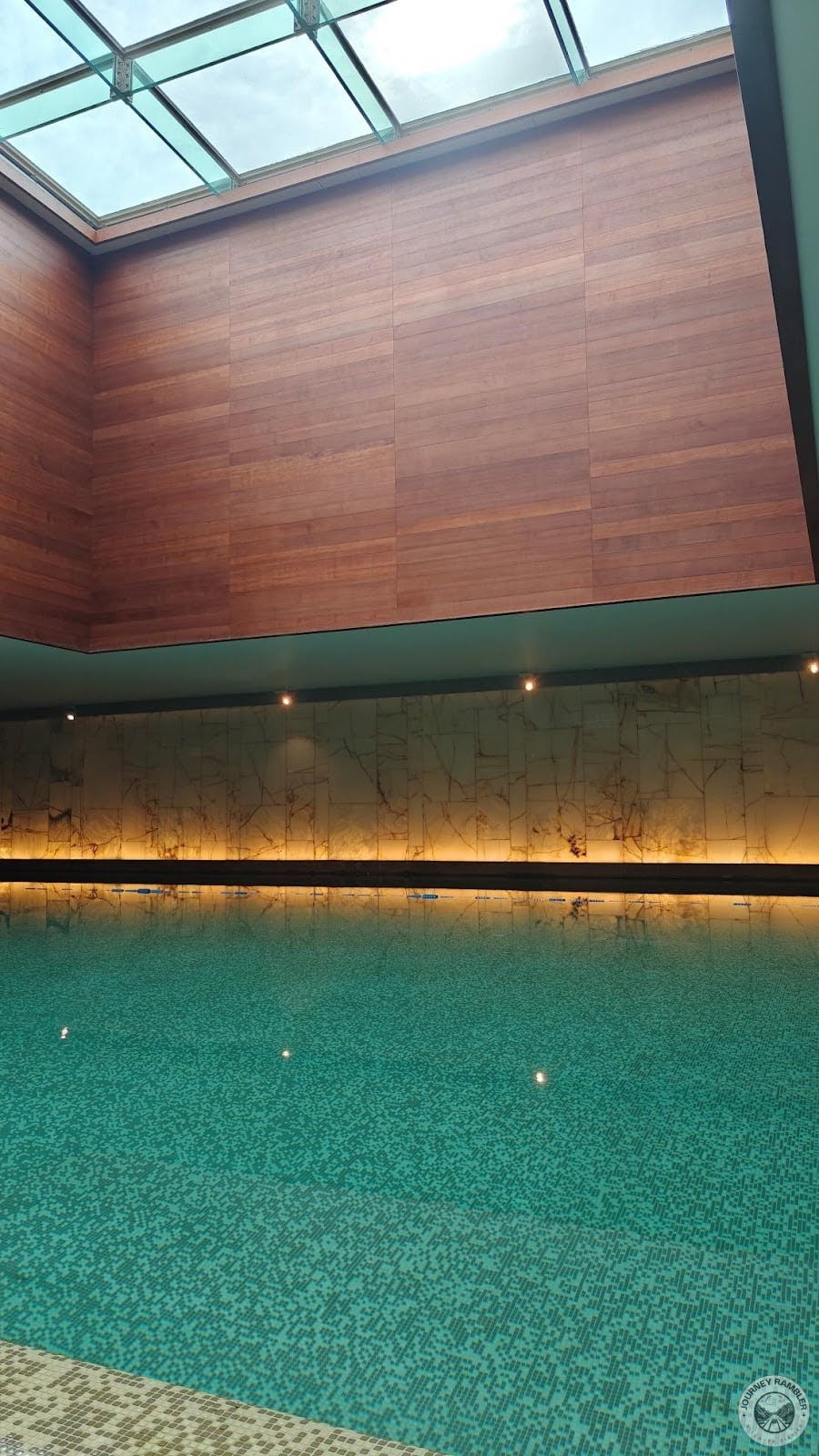 skylight made the pool area seem like it was outdoors