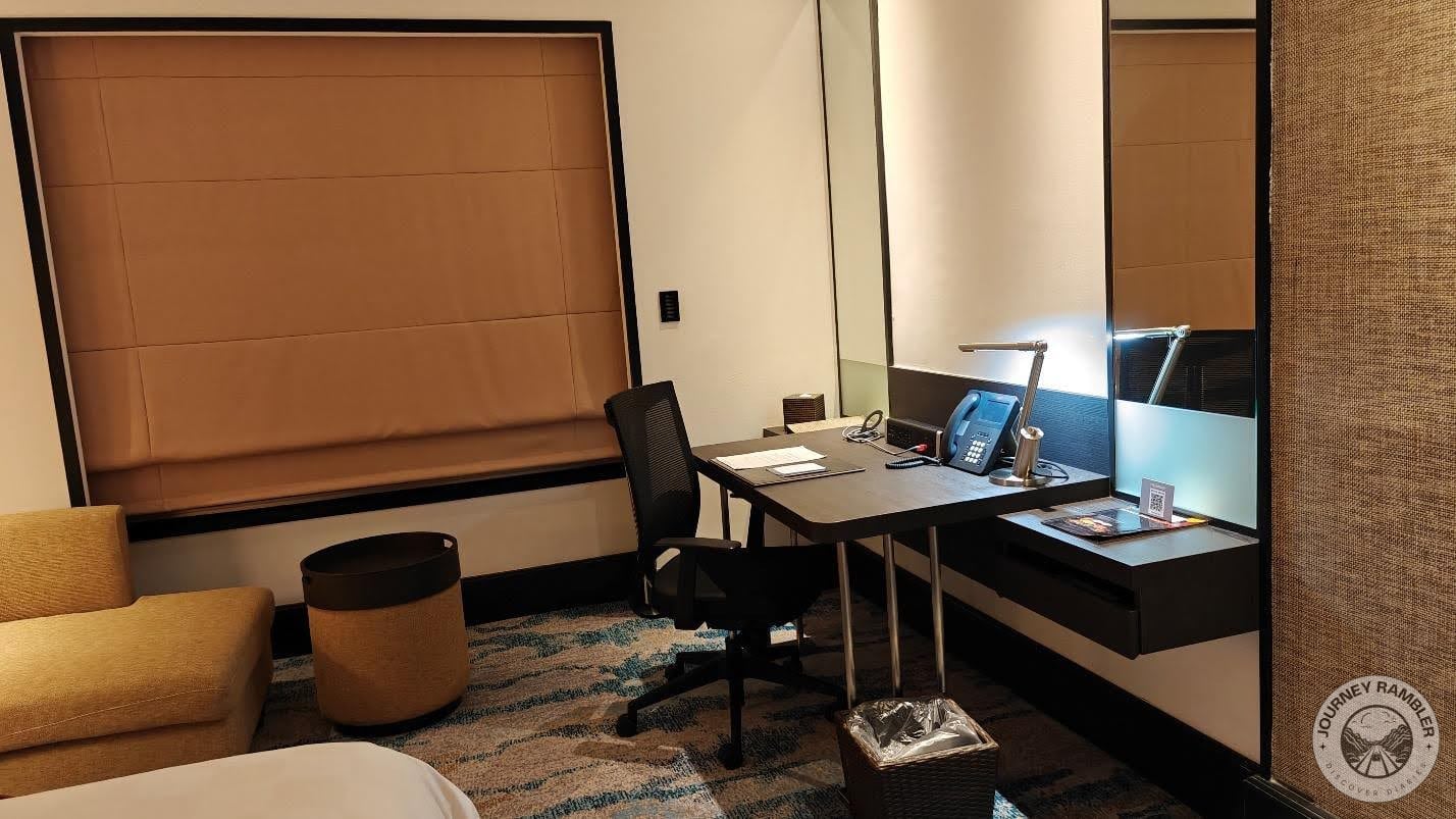 small desk and chair which would be perfect to work at