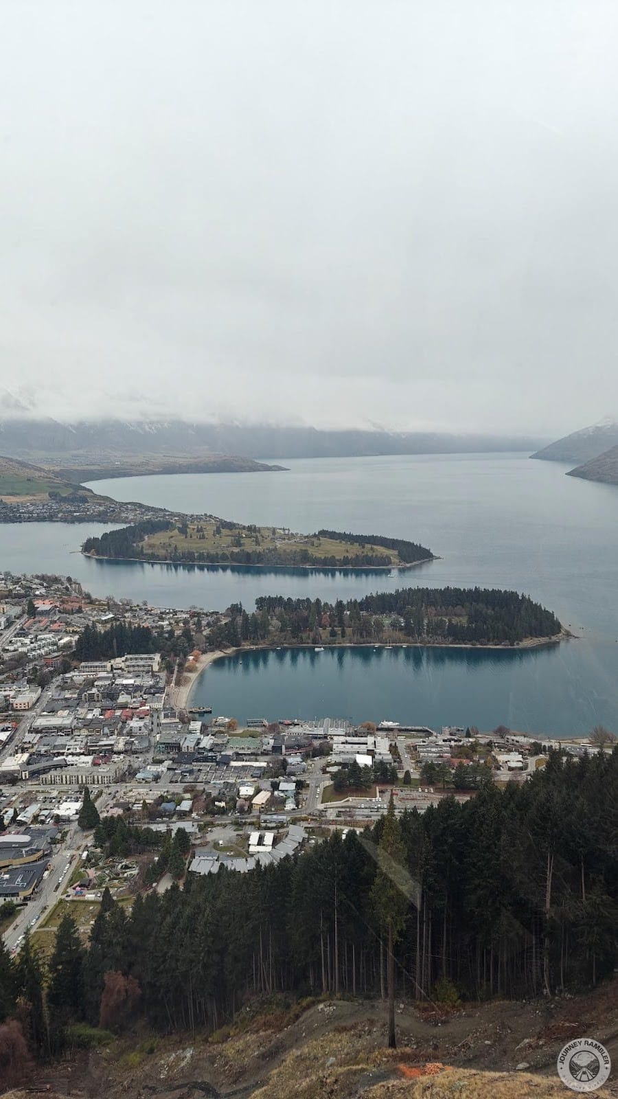 snowcapped peaks in the background were barely visible