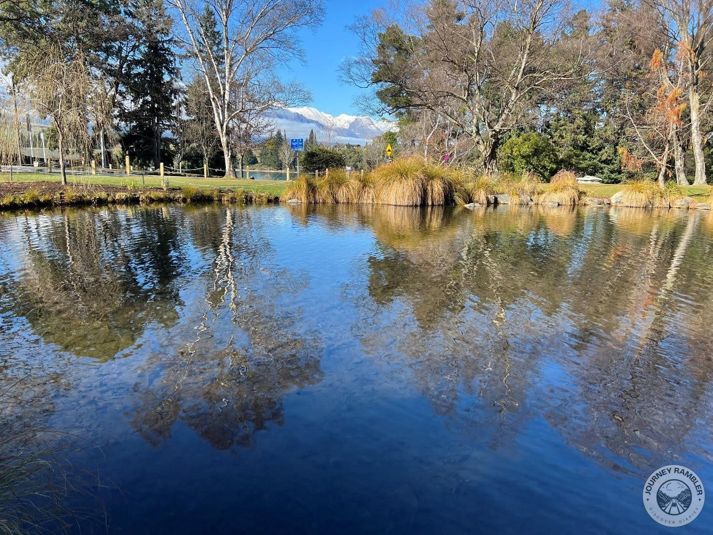 snowy peaks were visible in the background