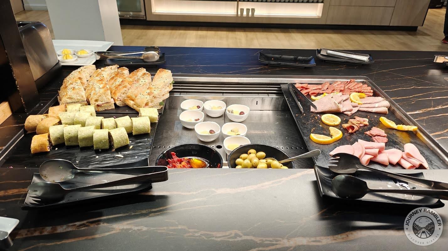 some cold cuts of meat like salami and ham