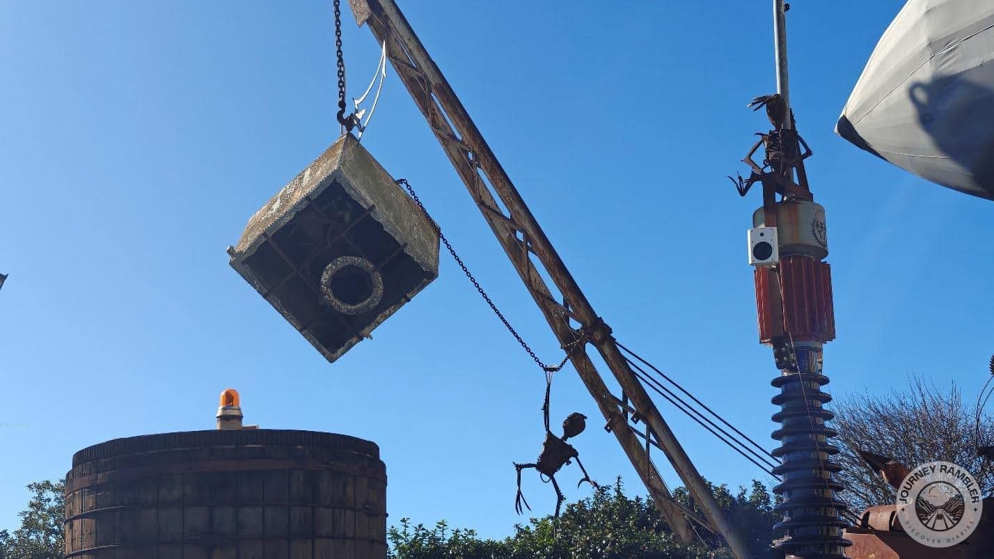 some humanoid looking sculptures