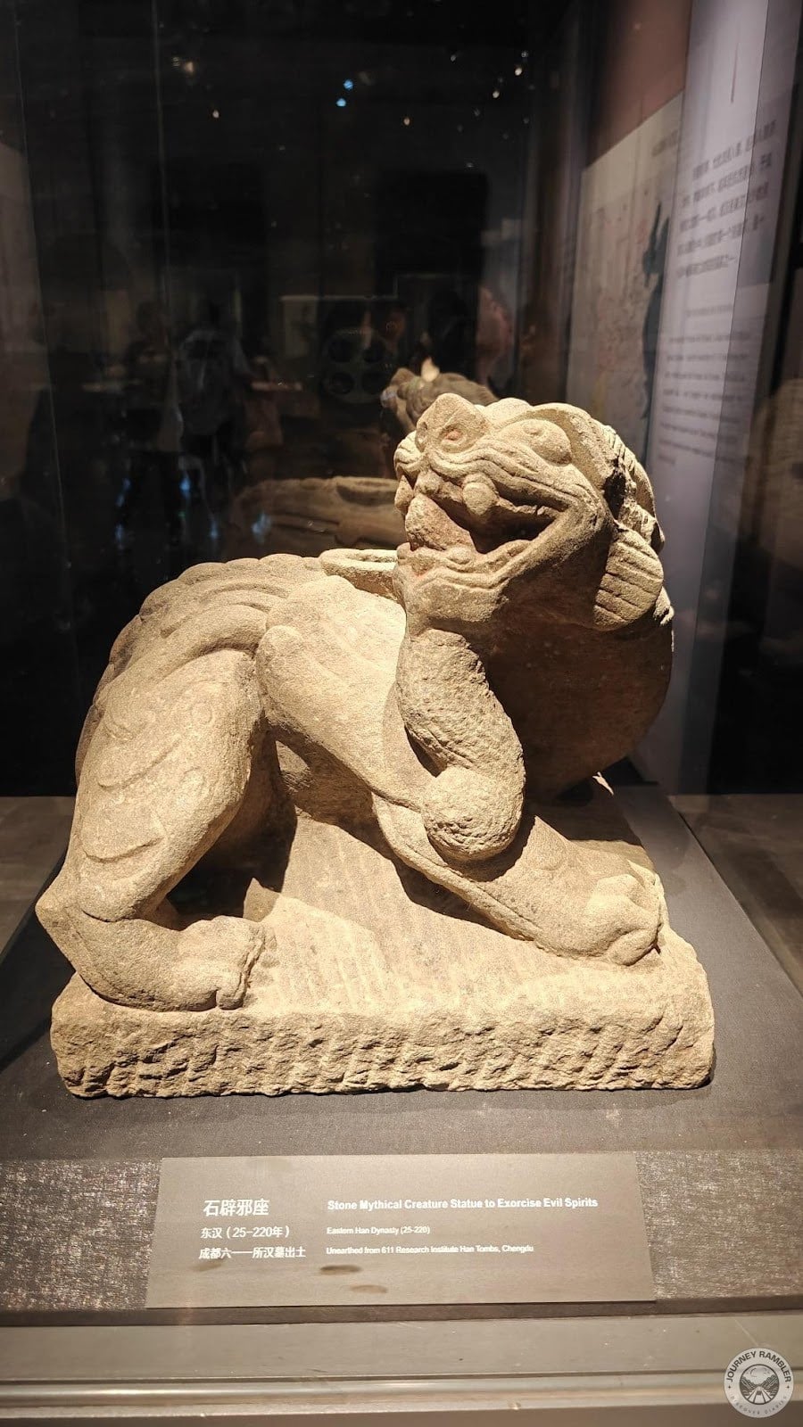 stone mythical statue to exorcise evil spirits