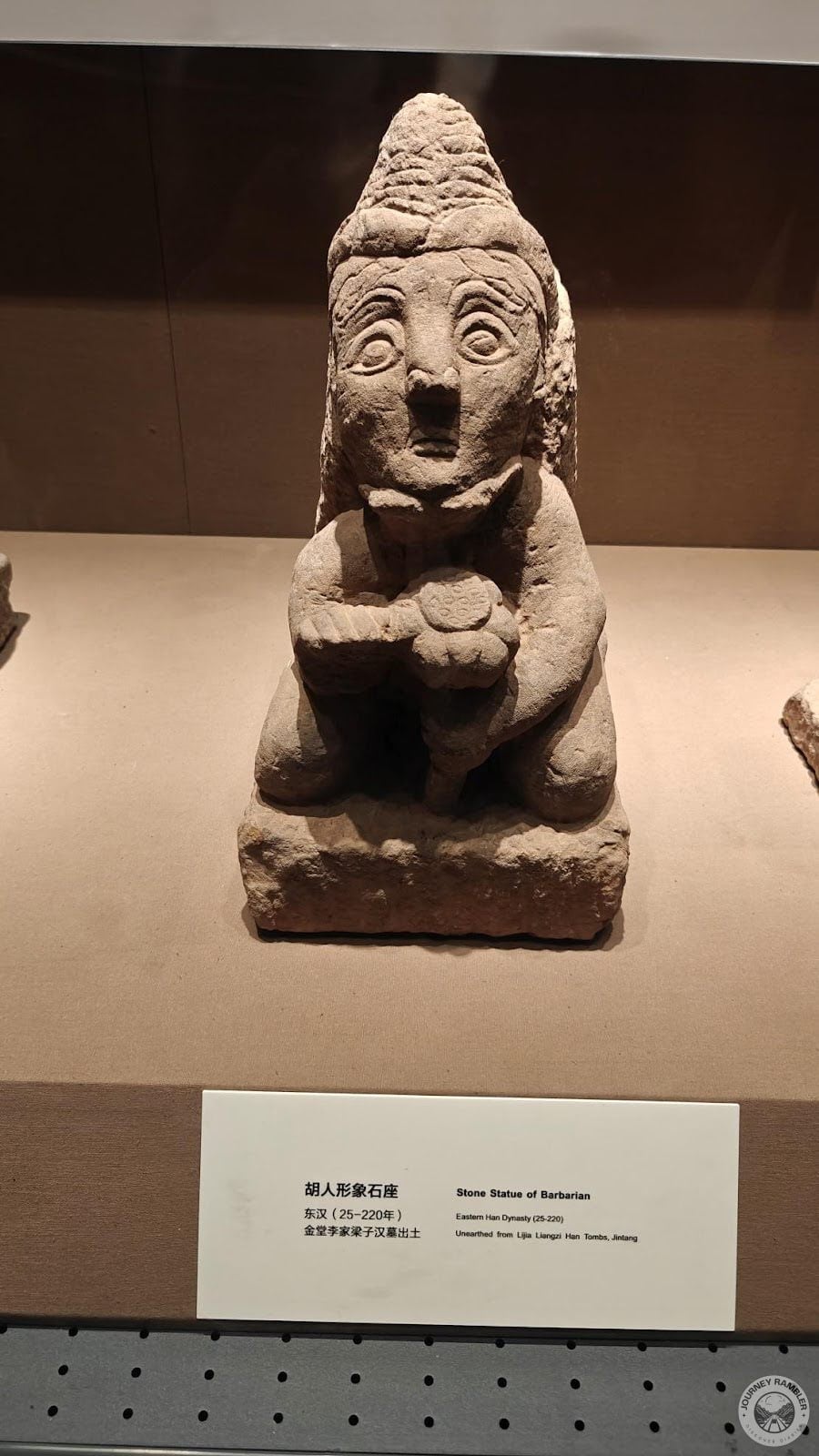 stone statue of barbarian