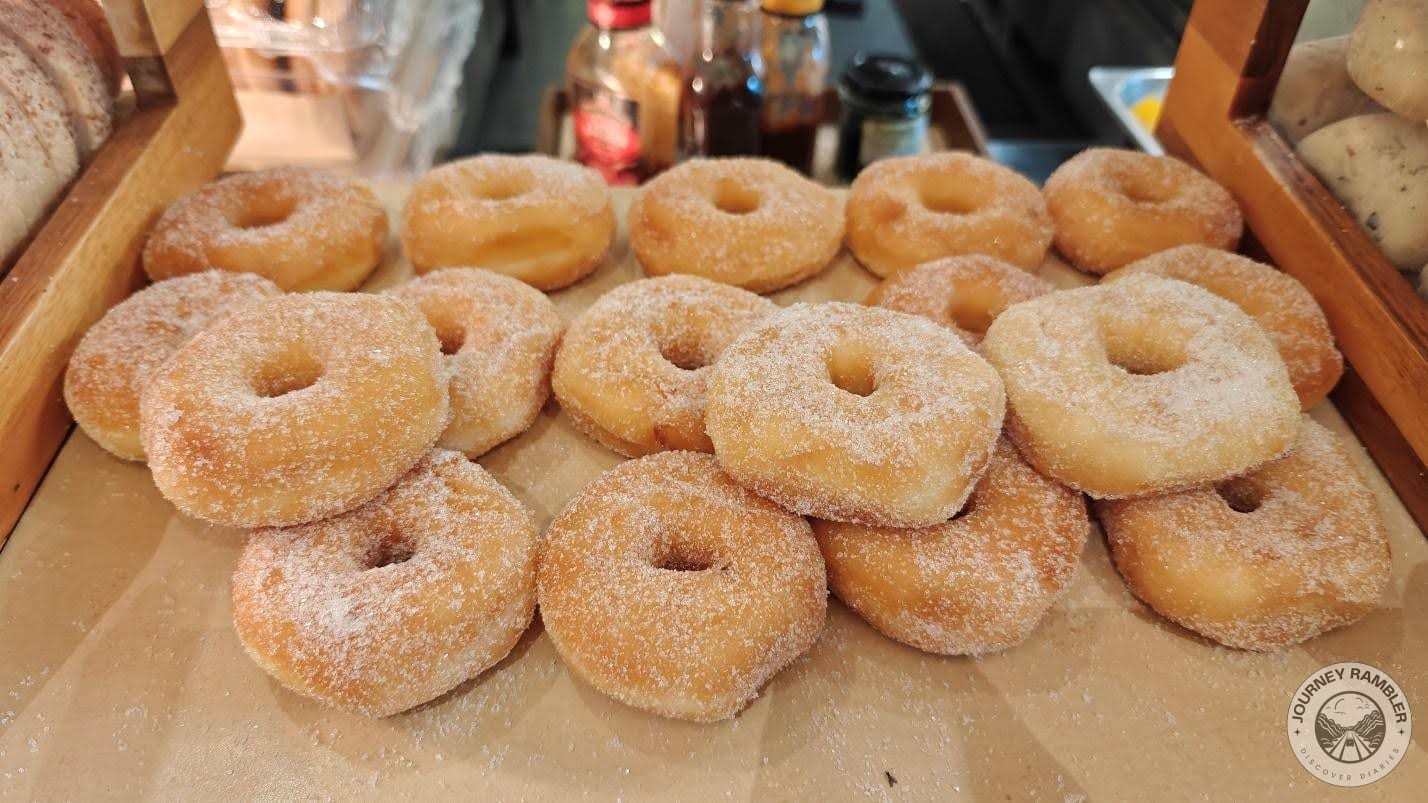 sugar donuts up close
