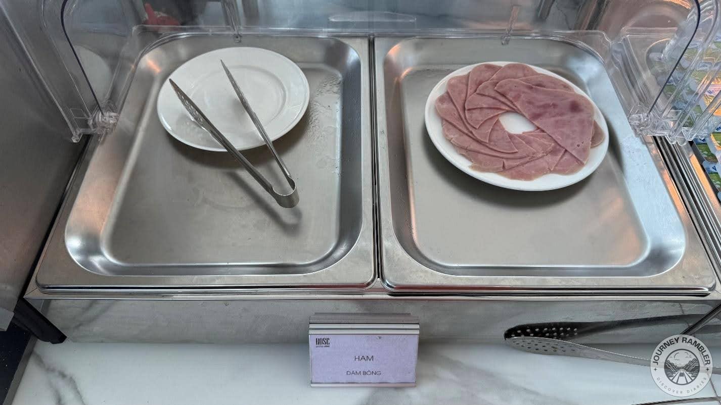 thin slices of ham