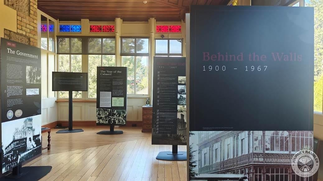 this section that features infographics talking about the history of the castle