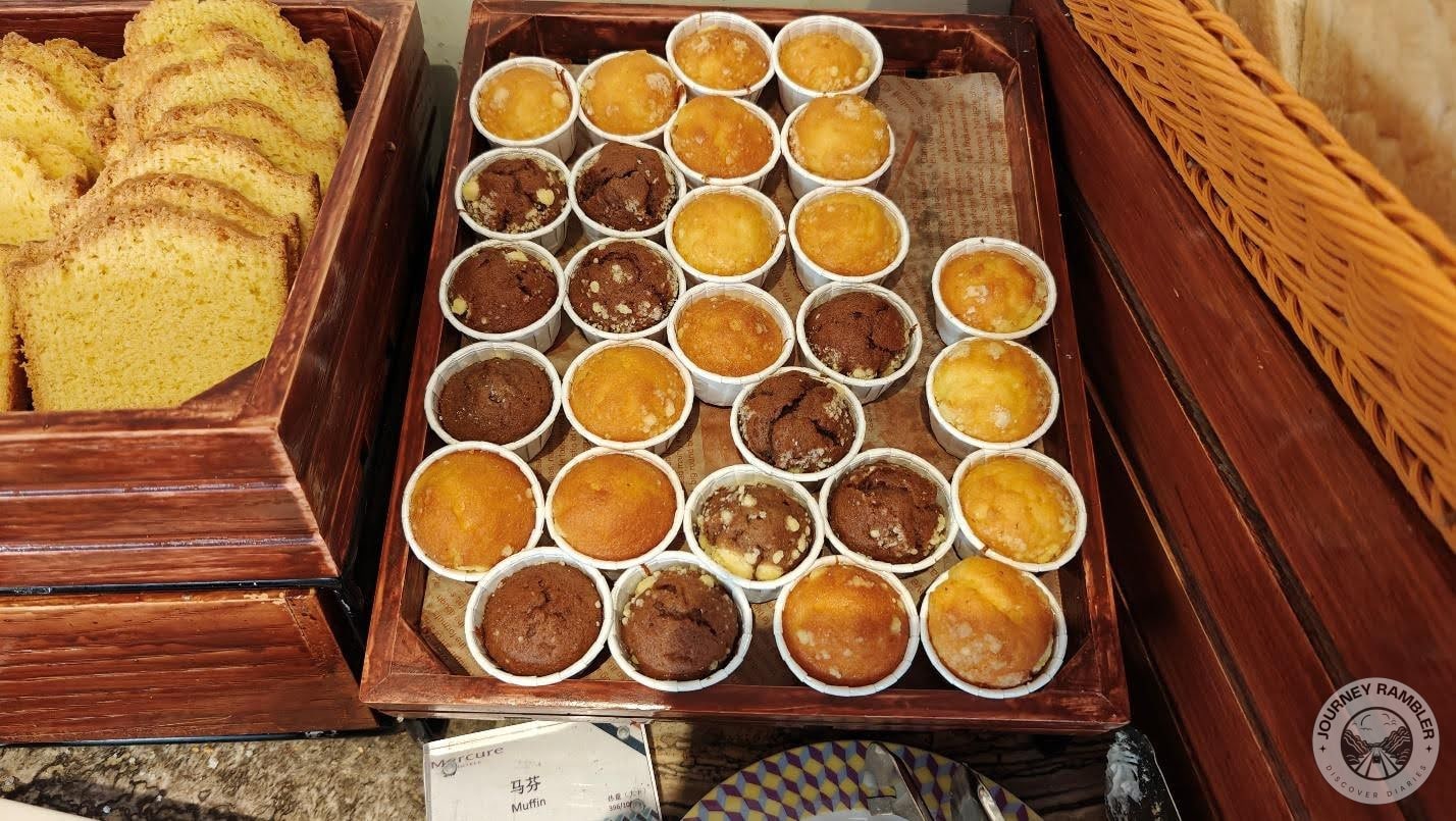 tiny chocolate and vanilla muffins and the tea cakes