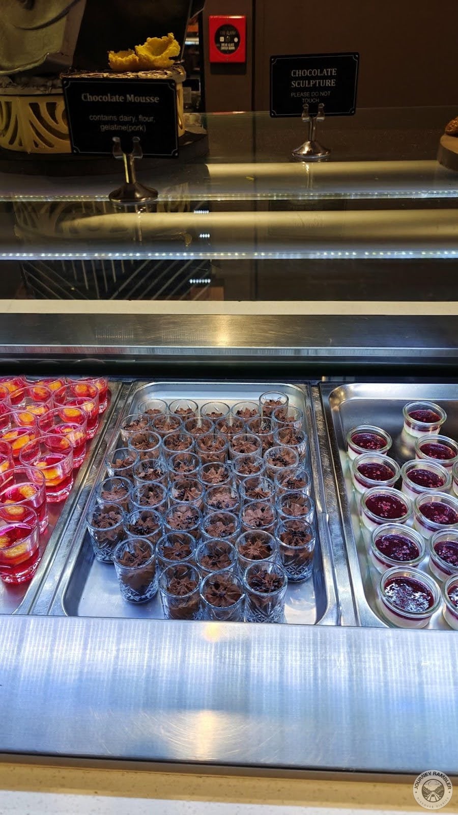 tiny glasses of chocolate mousse