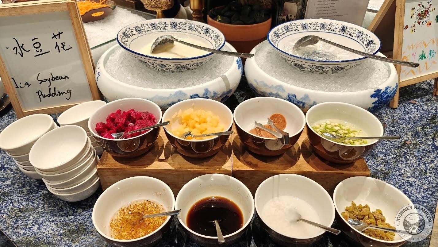 toppings like dragon fruit and raisins