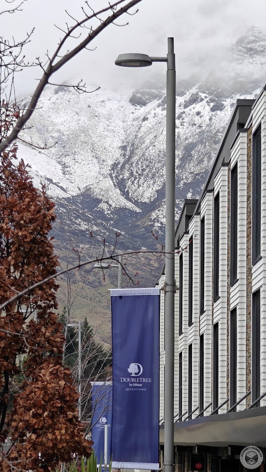 view of the mountains from the front of the hotel