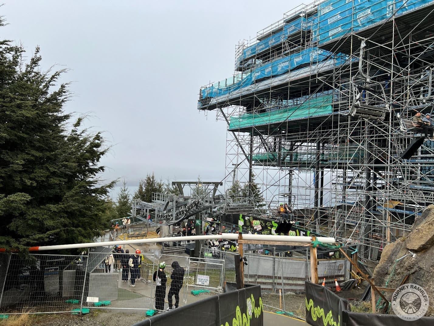 whole structure had been built with a lot of steel rods and gears and wheels