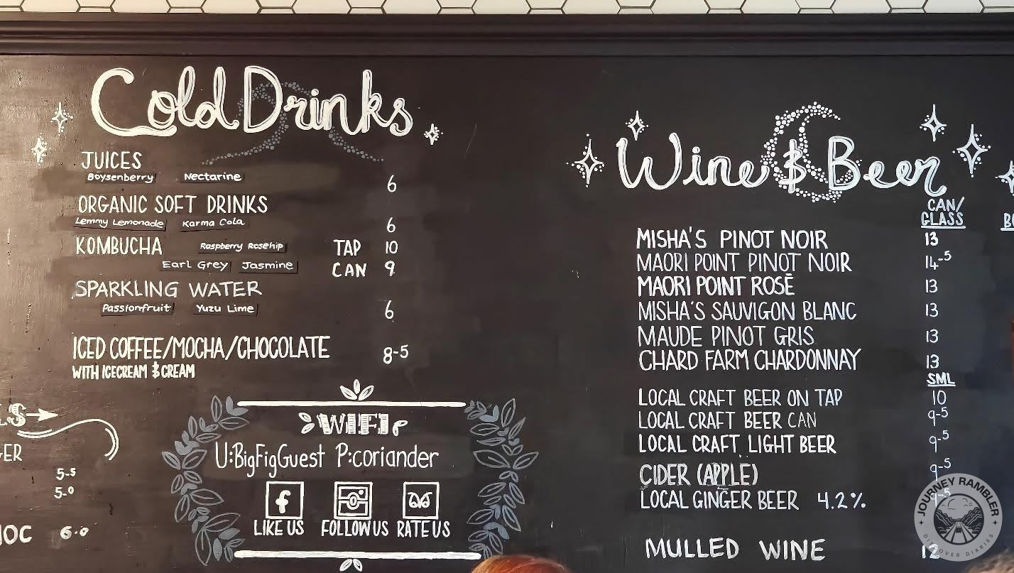 wine and beer options