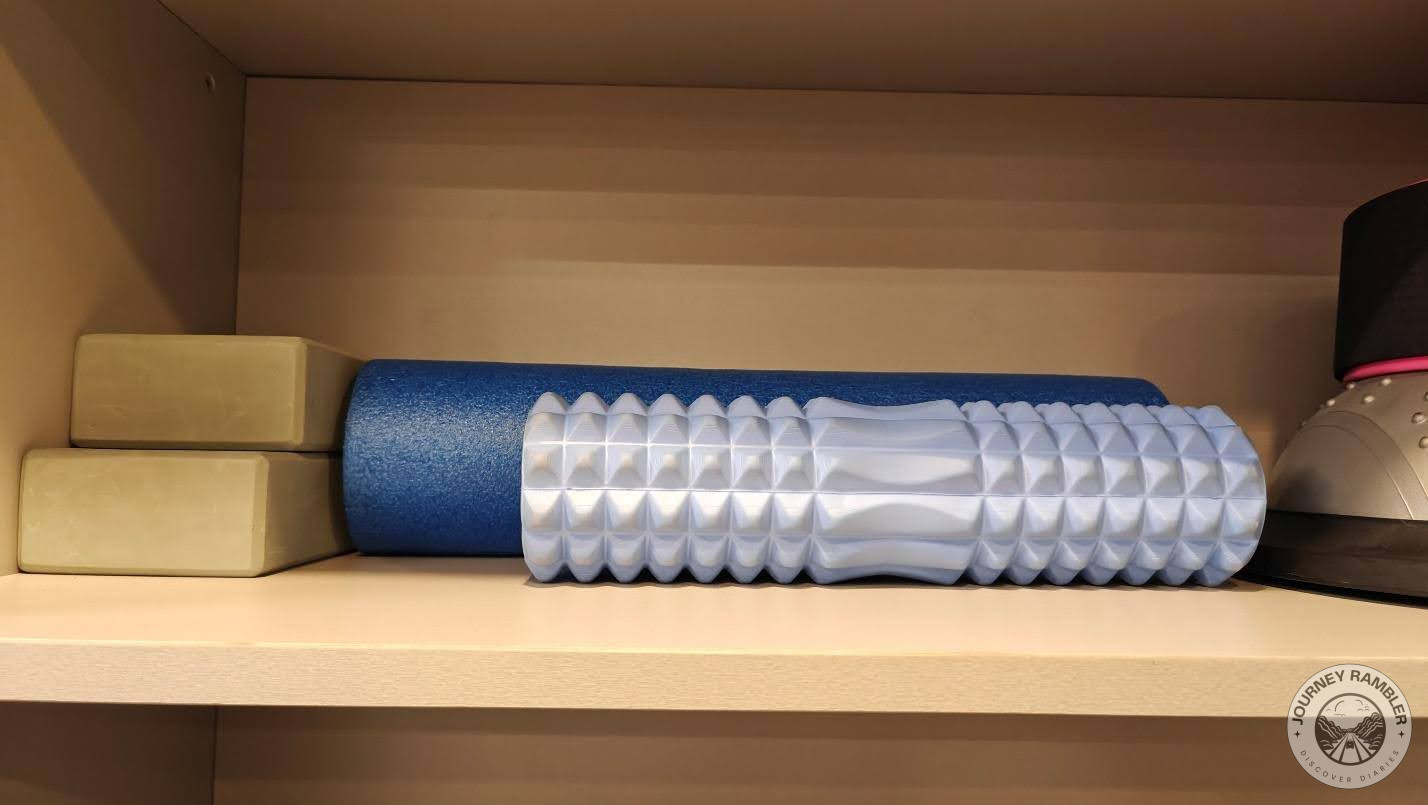 wooden blocks and other exercise equipment