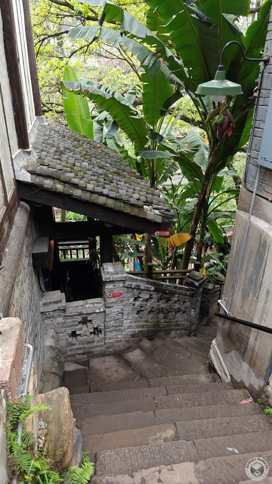 Even the stairs looked old and worn