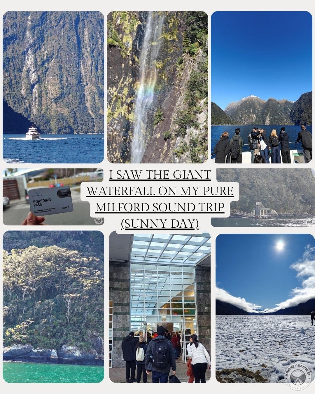 I Saw the Giant Waterfall on My Pure Milford Sound Trip (Sunny Day)