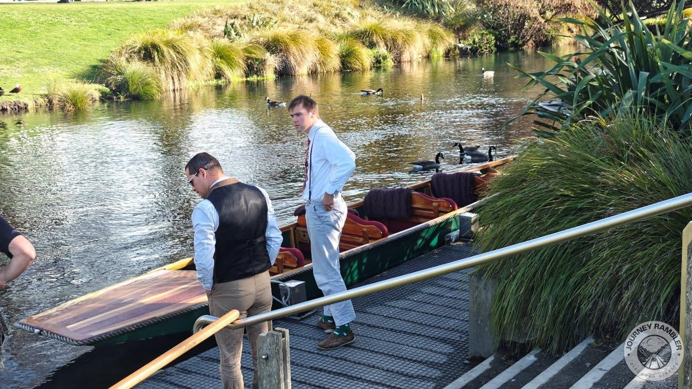 I just stood and watched the people who were punting