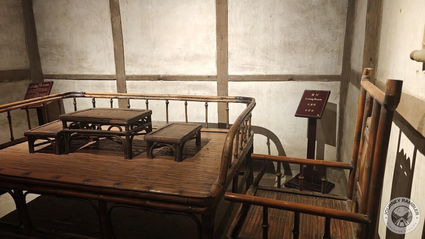 I walked inside and looked at the furniture