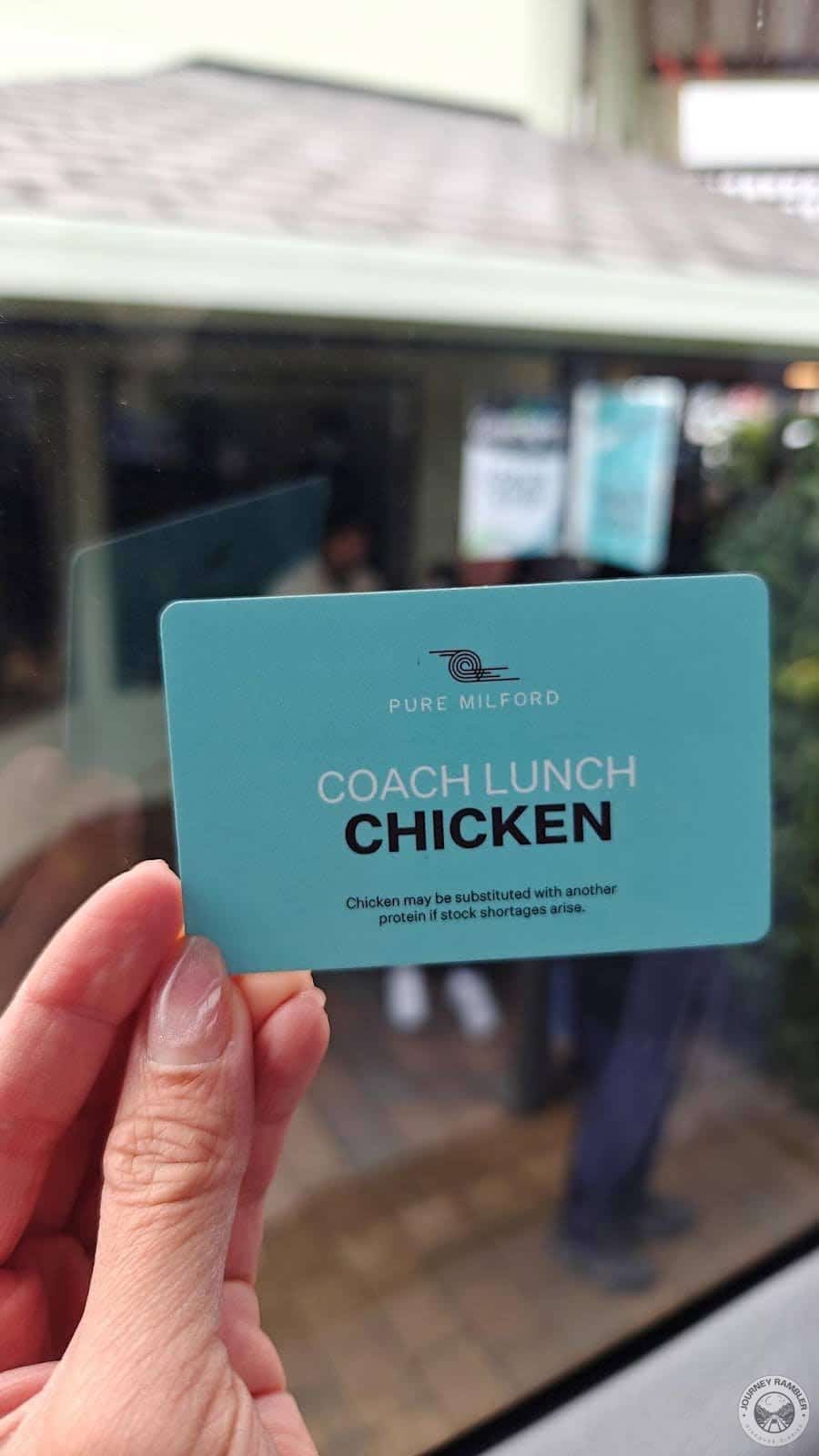 Included in the package is a pass for lunch