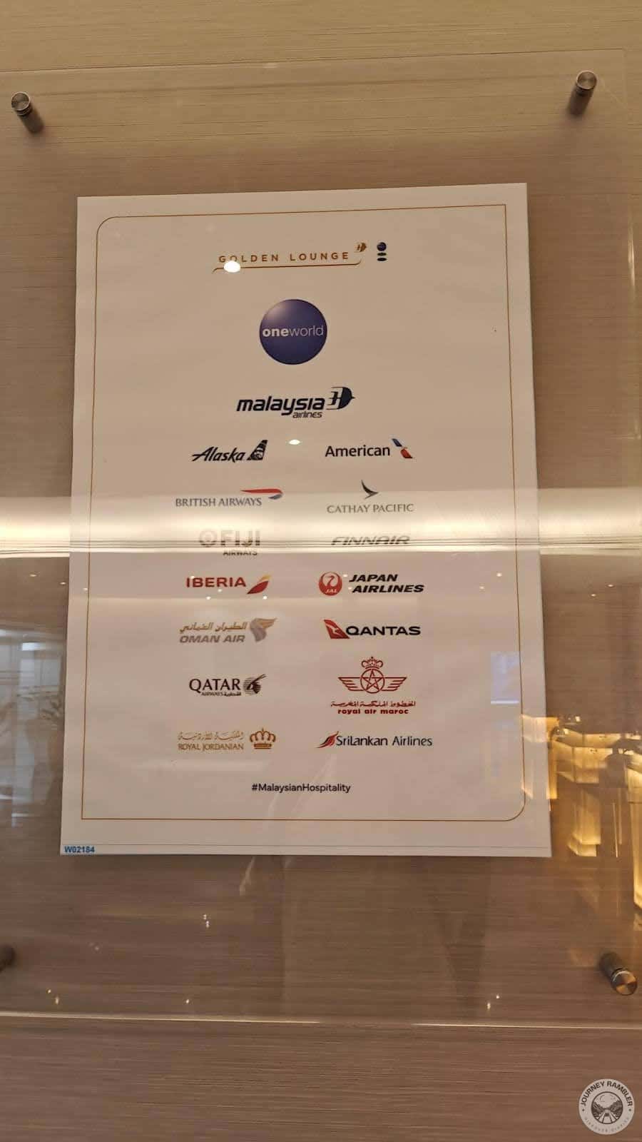 People flying on airlines like Qantas and Cathay Pacific could all visit the Golden Lounge