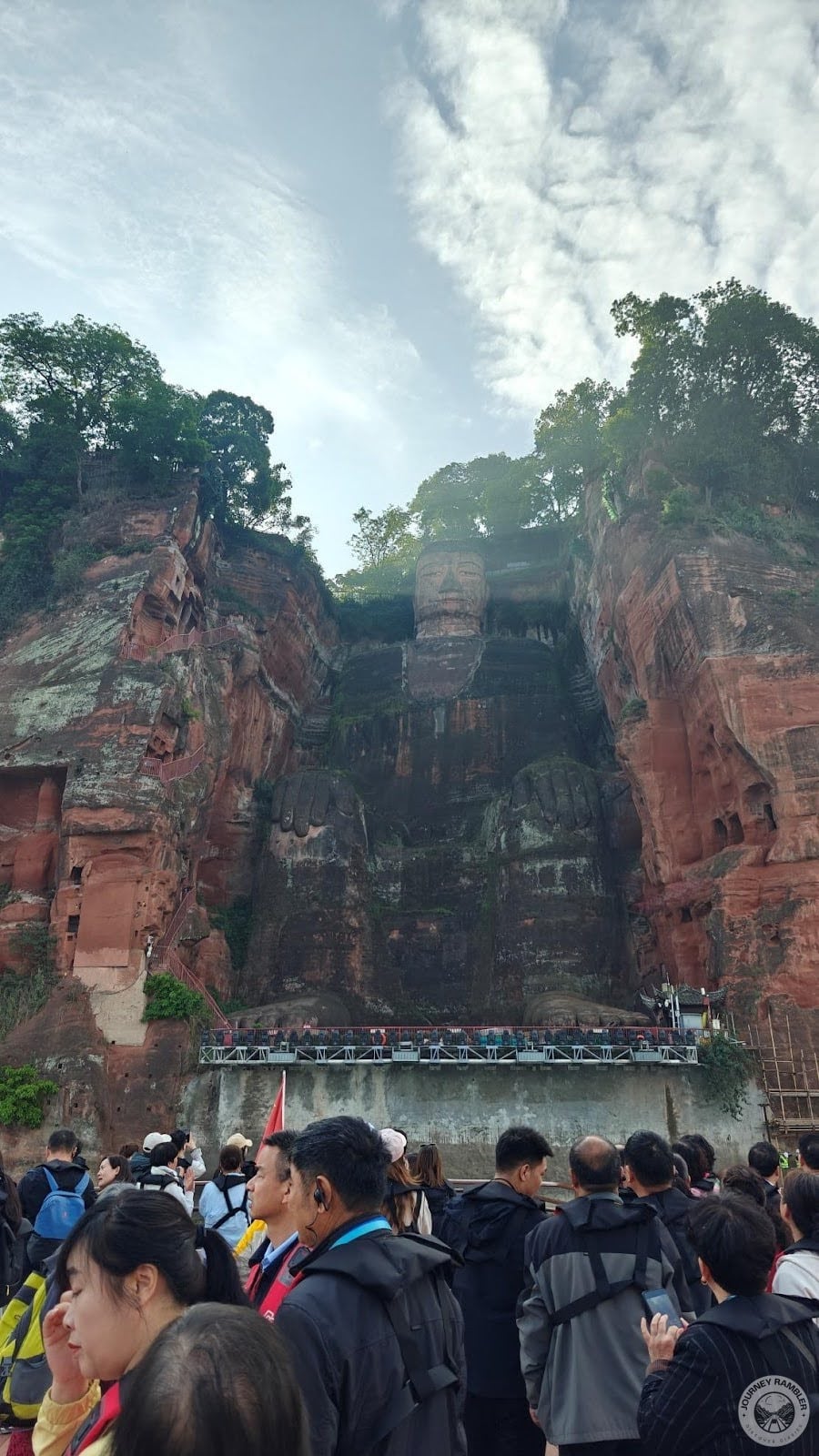 People were just content to take pictures and talk