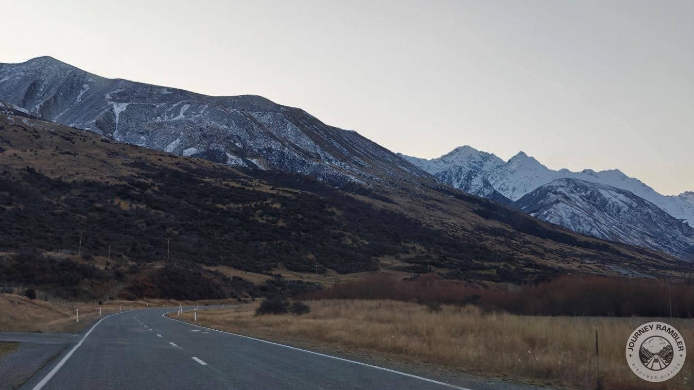 The road was pretty empty