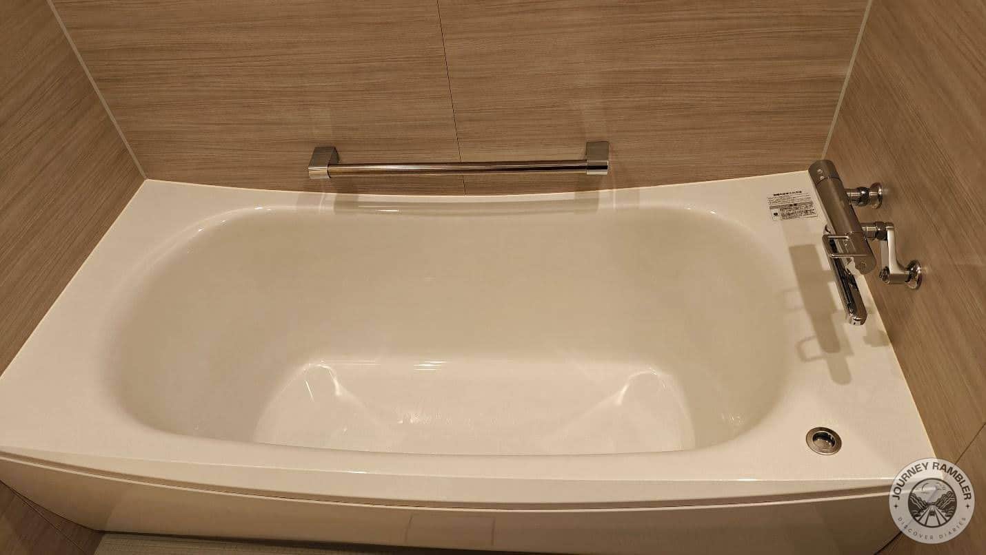 bathtub was a little bit on the small side