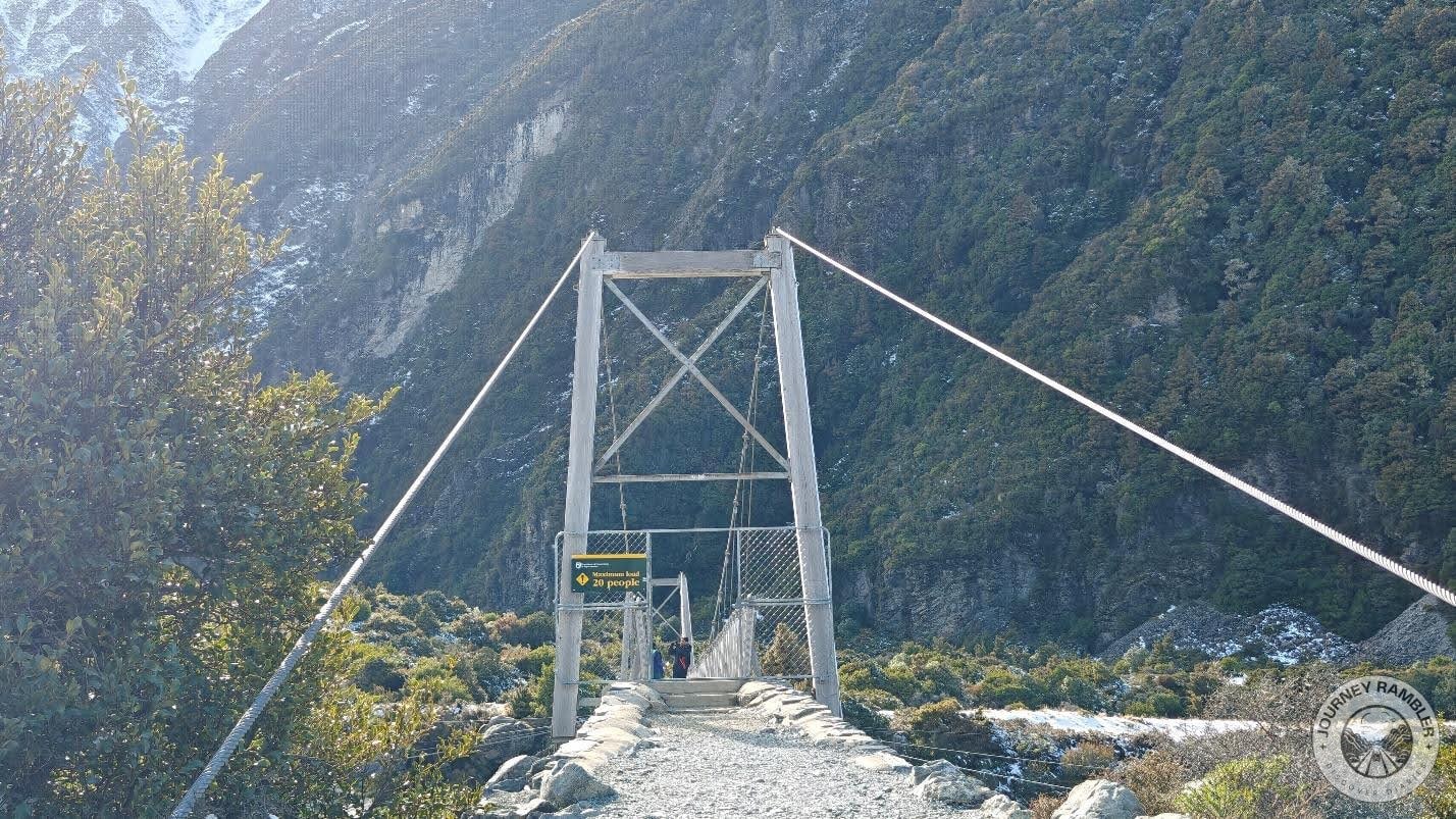 bridge where only twenty people could walk across at a time