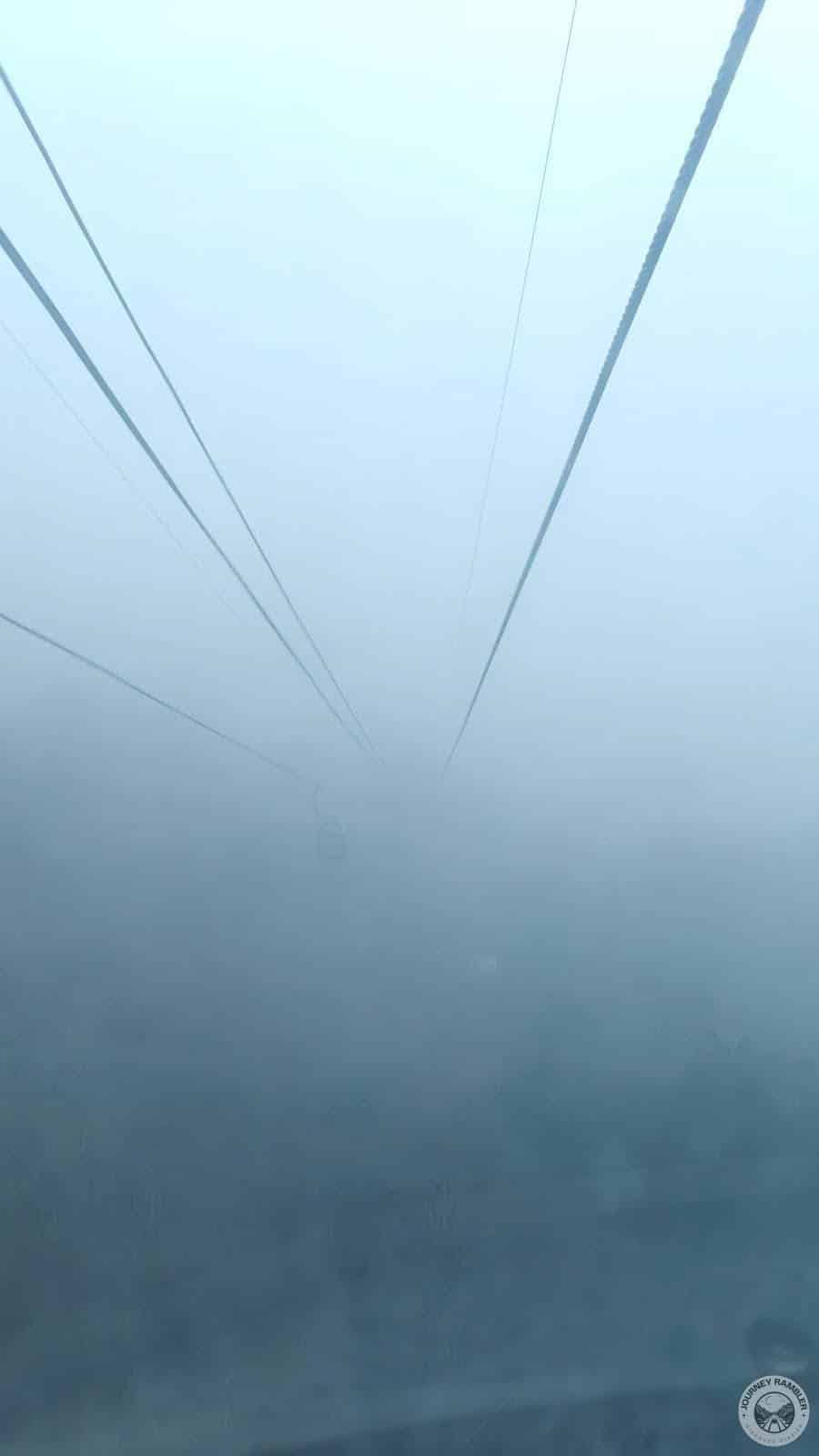 close to zero visibility