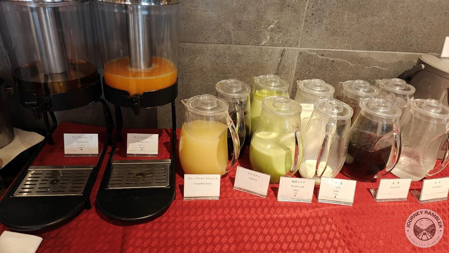 different juices and milk
