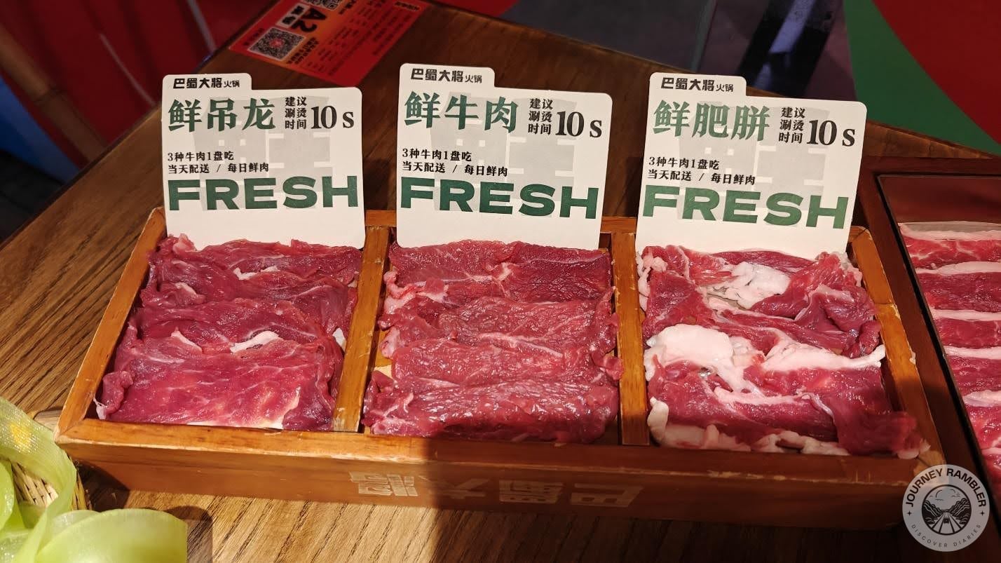 different kinds of meat