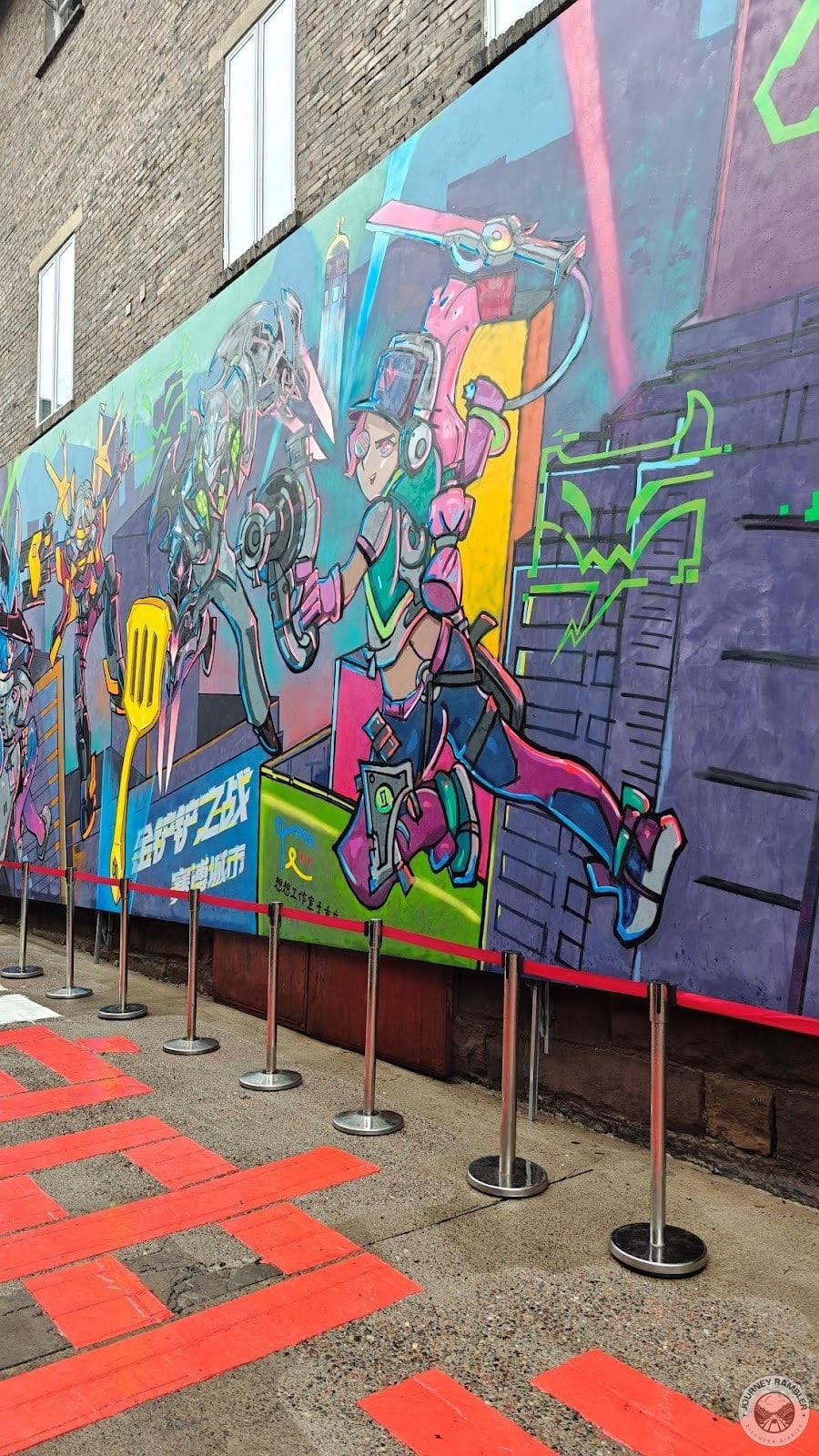 graffiti on the walls