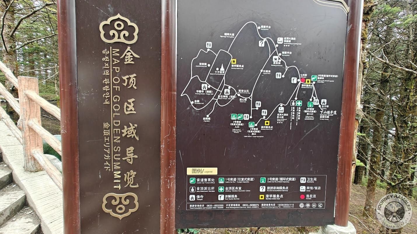 guide map for the area