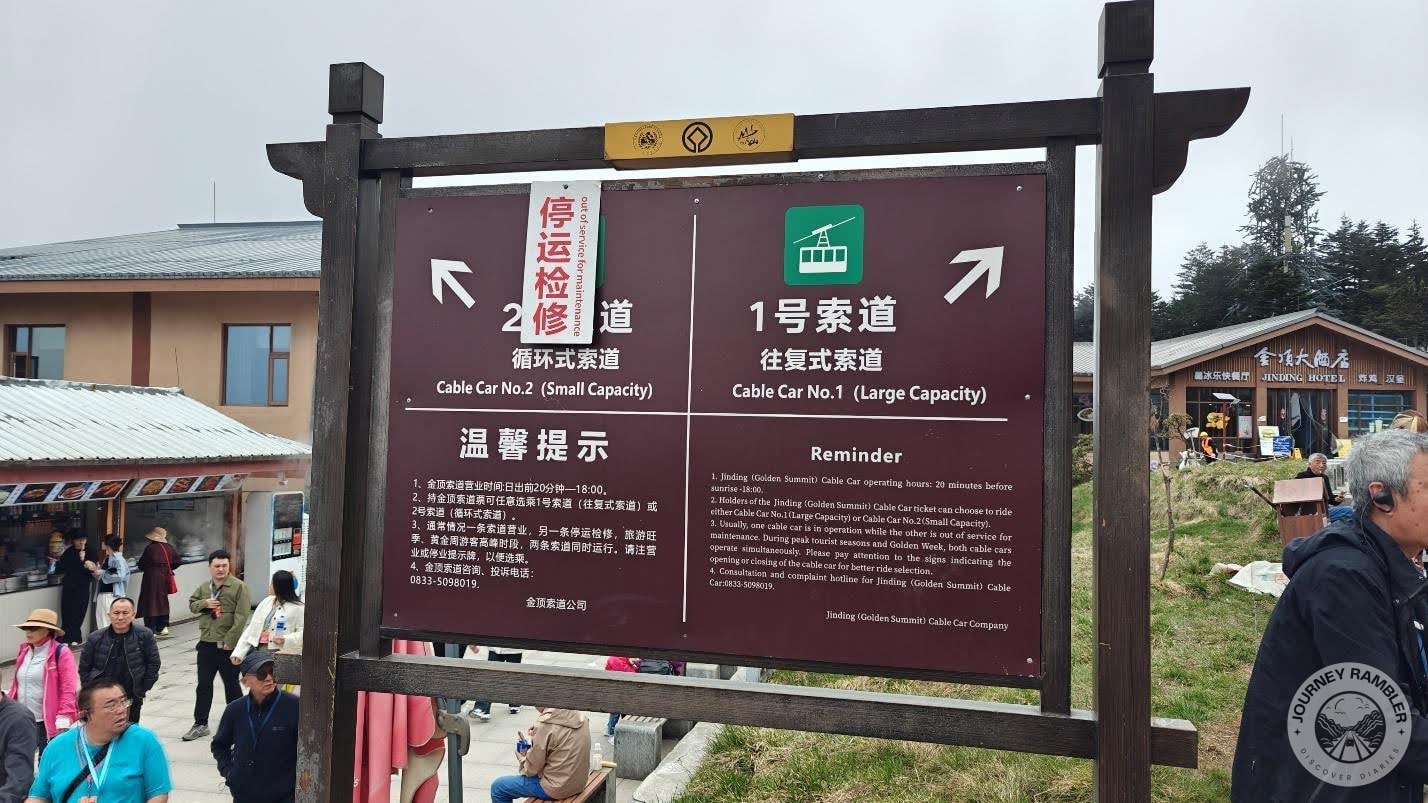 guide map has English translations