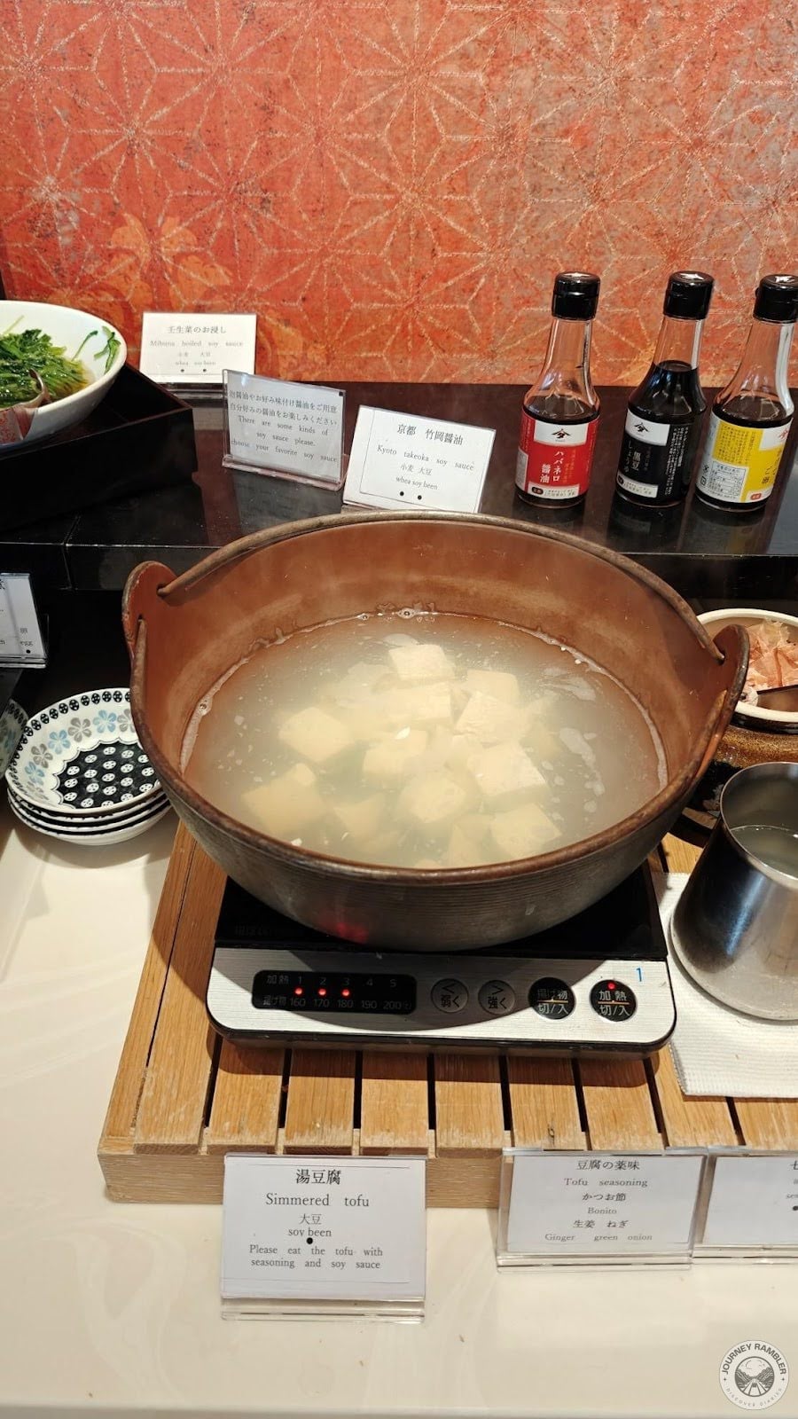 huge pot of simmered tofu