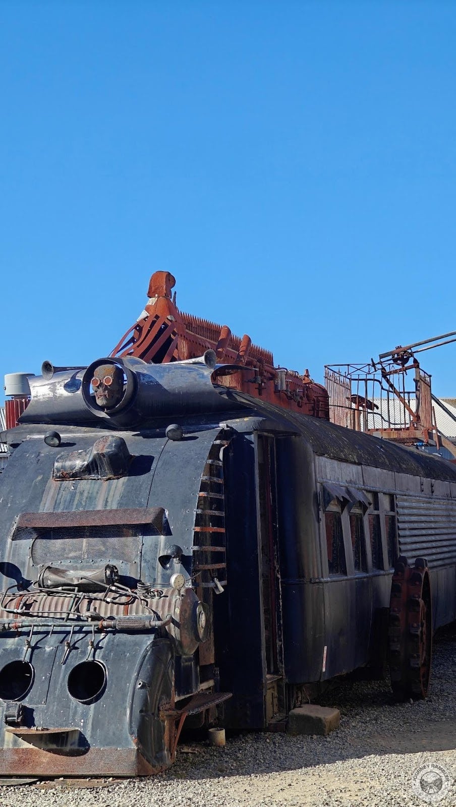 huge vehicle displayed outdoors