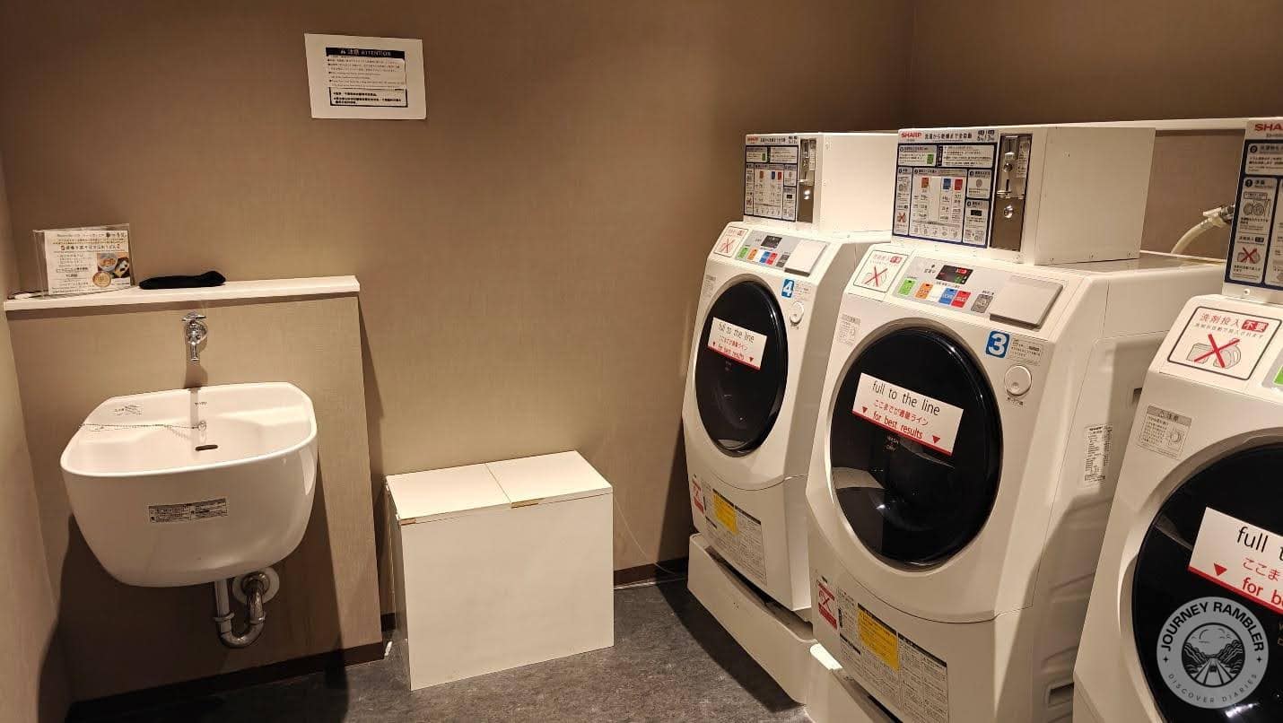 laundry room also had a washbasin