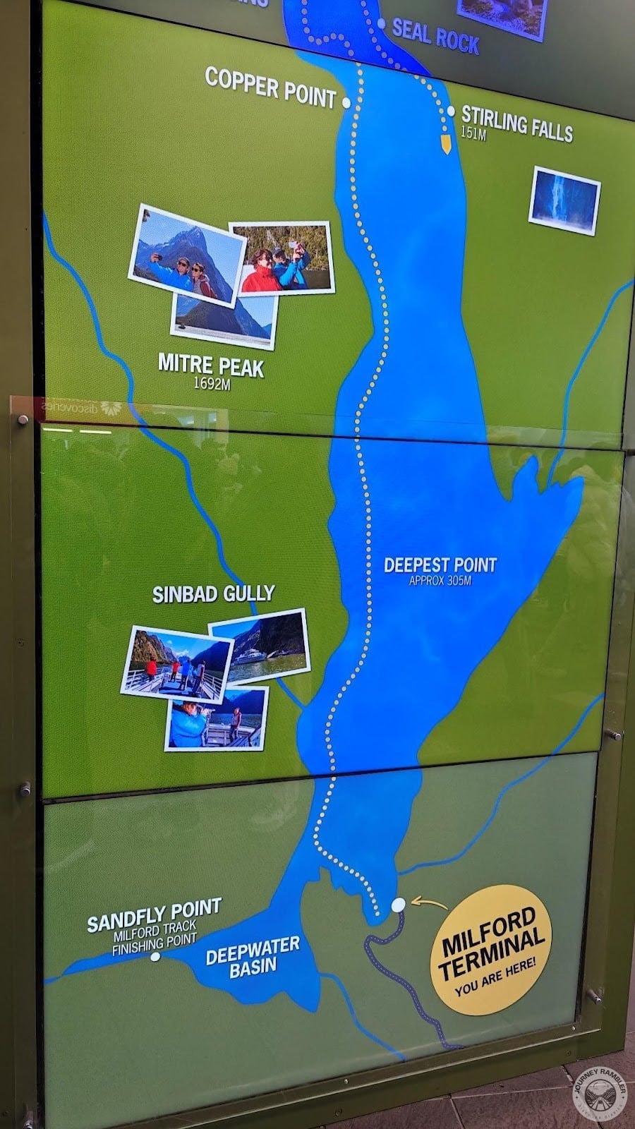 map featuring the route that the cruise would take