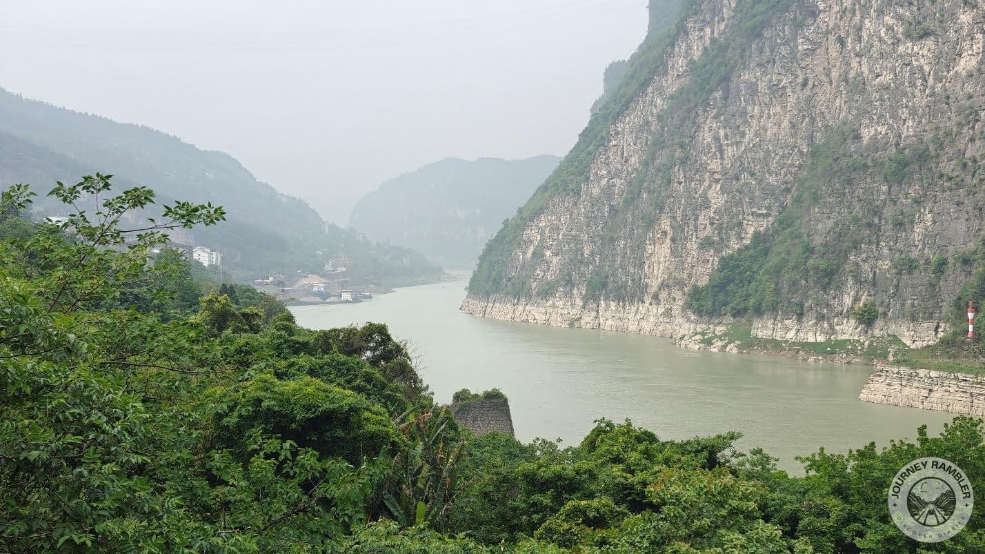 misty shapes of the distant mountains gave the whole thing a surreal vibe