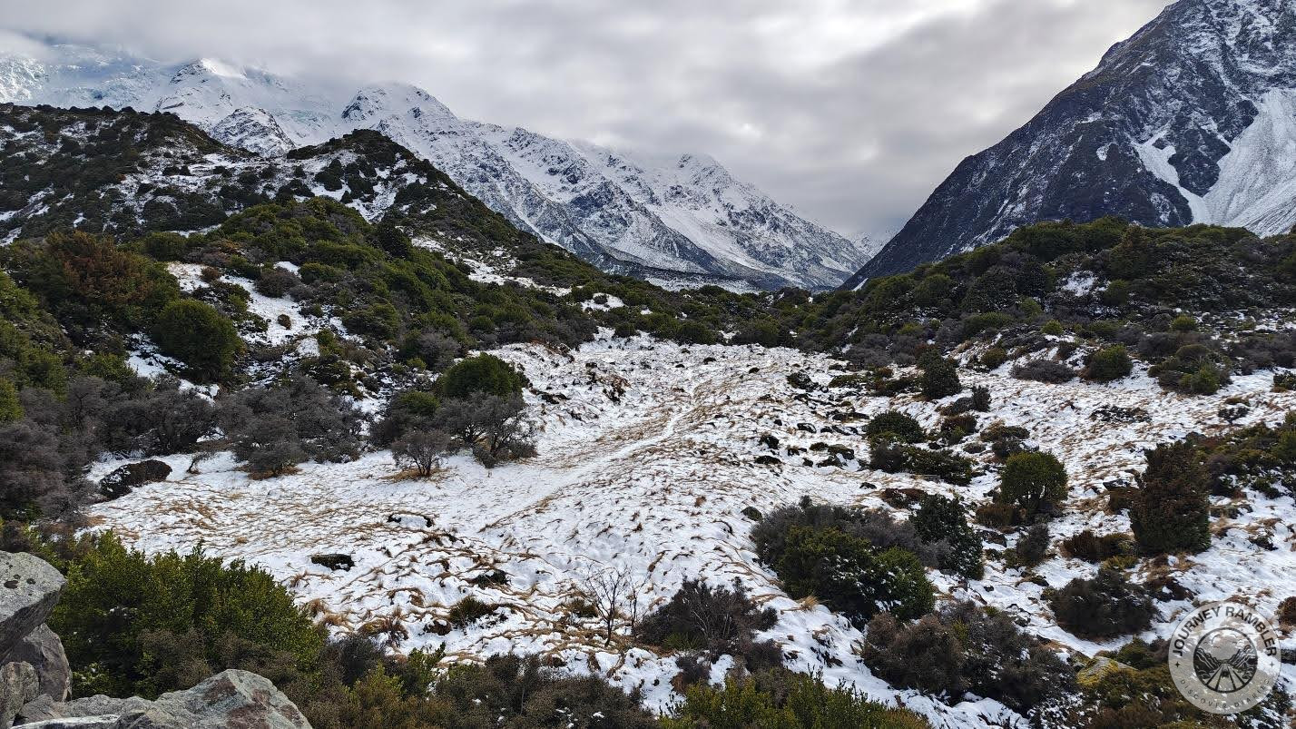 more snowcapped mountains in the distance