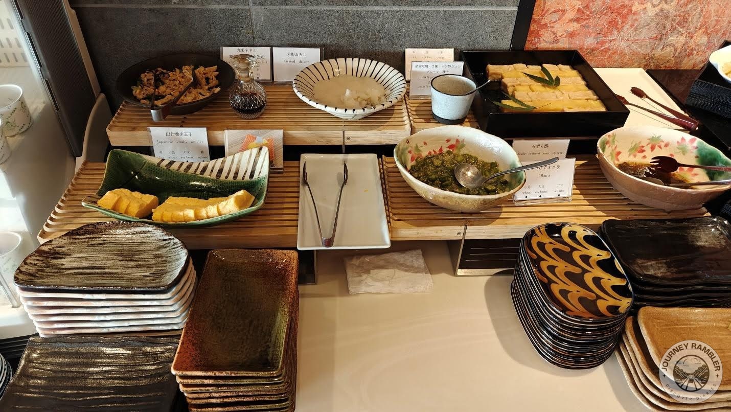 okra and Japanese style omelets