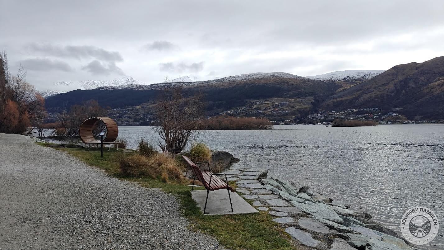 path was nicely paved and there were benches here and there