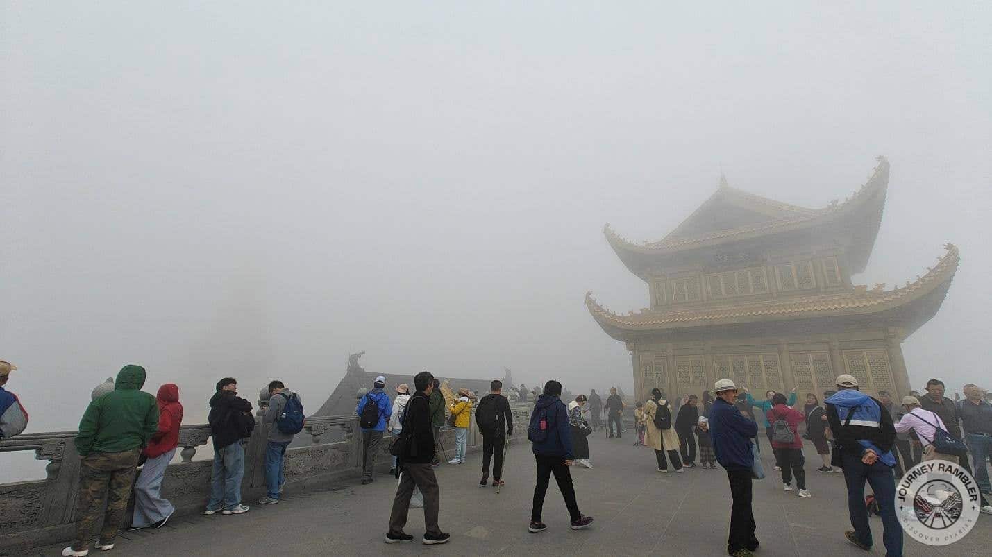 people in front of Golden Hall