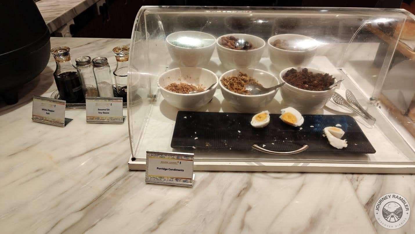 porridge condiments section