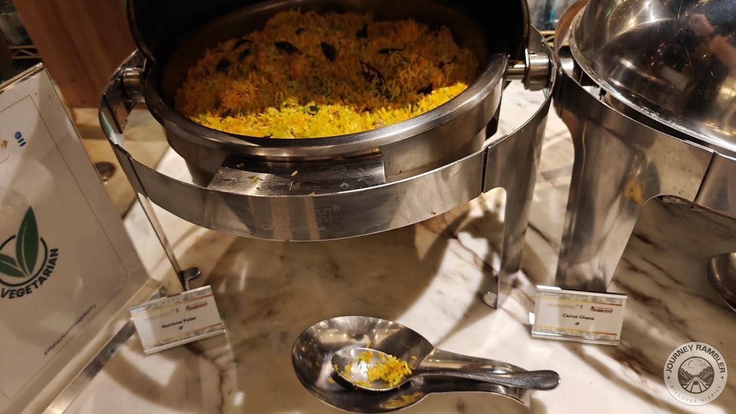 rainbow pulao had many vegetables